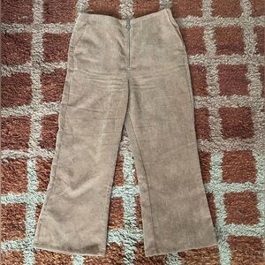 Tularosa corduroy flared zip up pants